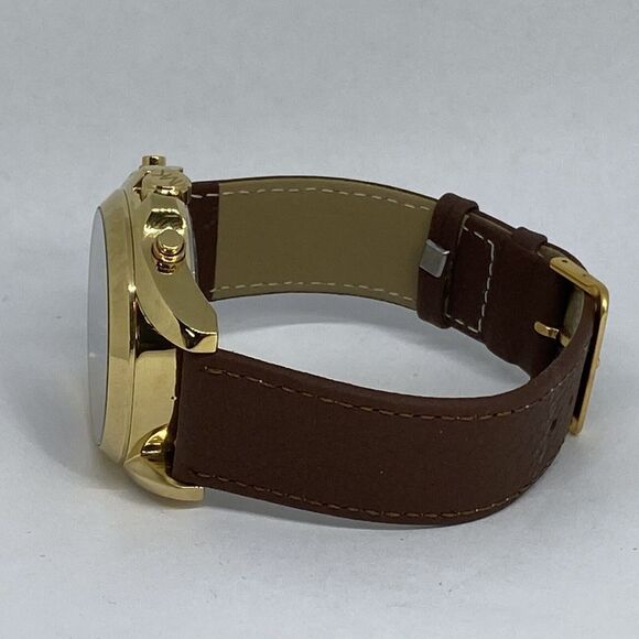 Michael Kors MK5739 Womens Brown Leather Analog Dial Quartz Genuine Watch HK1110 - Picture 9 of 12